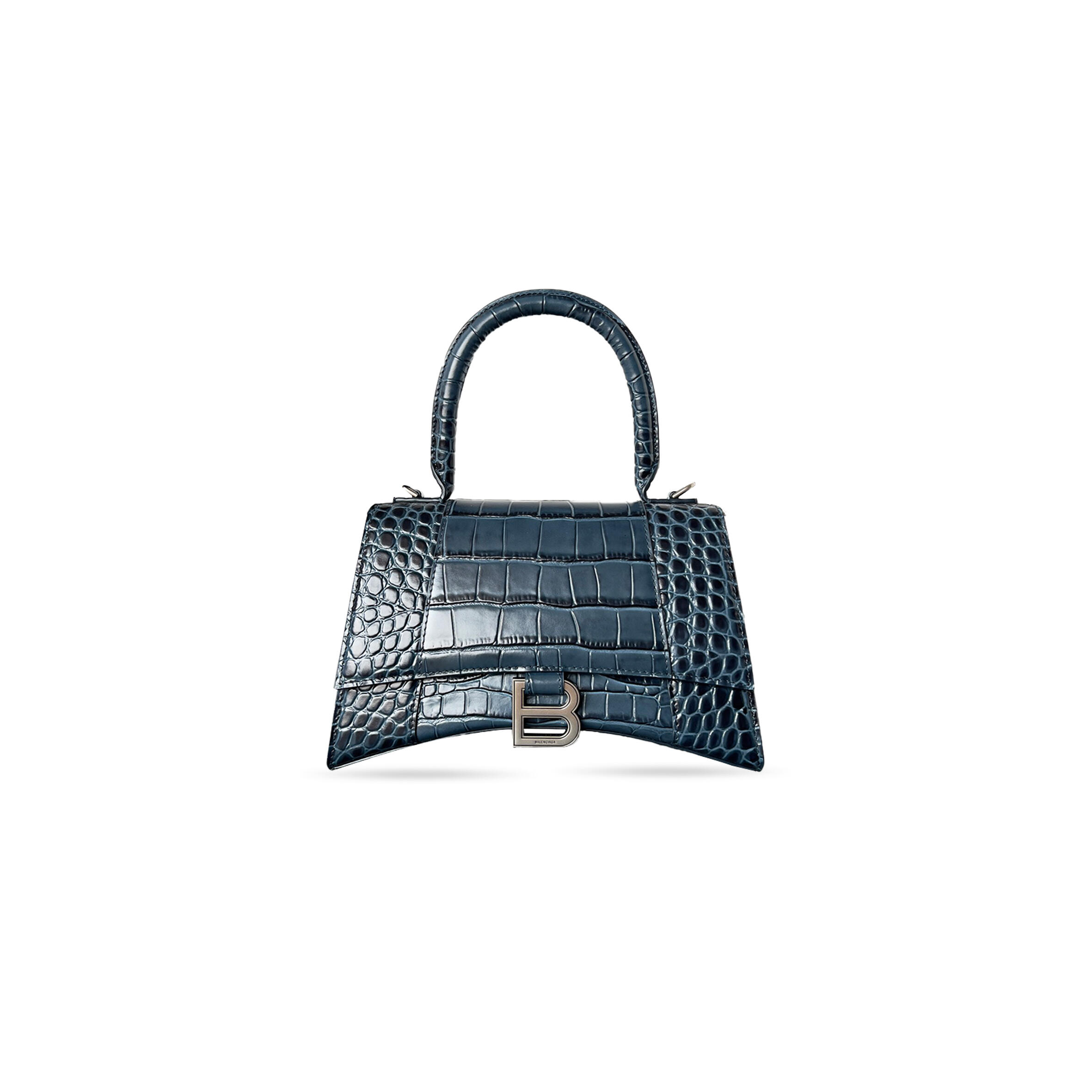 Ba1en*iaga women''s hourglass handbag small in blue 5935461lrgm7011 (22.9*15*9.9cm)